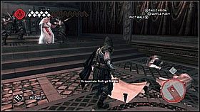 Na ostatniej kładce znajdziemy dogodną pozycję do zabójstwa - Sekwencja 14 | Fabuła | Solucja Assassins Creed II - Assassins Creed II - poradnik do gry