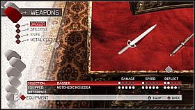 Dagger - Kolekcja broni | Ekonomia, sprzęt i walka Assassins Creed II - Assassins Creed II - poradnik do gry
