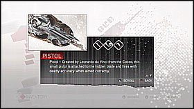 W obu przypadkach otrzymujemy je od Leonardo - Inny sprzęt | Ekonomia, sprzęt i walka Assassins Creed II - Assassins Creed II - poradnik do gry