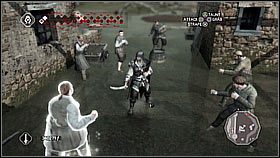 Na miejscu musimy pogadać z pewnym człowiekiem (przed upływem czasu) - Misje kurierskie | Zadania poboczne Assassins Creed II - Assassins Creed II - poradnik do gry