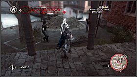 Udajemy się za wskazówką do drugiego celu będącego pod dachem koło siana - Kontrakty na zabójstwa (5) | Zadania poboczne Assassins Creed II - Assassins Creed II - poradnik do gry