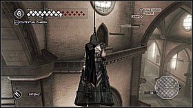 Wyżej kierujemy się deskami dalej w lewo i przeskakujemy na balkonik - Florencja - Sekret Il Duomo | Podziemia w Assassins Creed II - Assassins Creed II - poradnik do gry