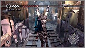 Odskakujemy do tyłu na poręcz [1] i huśtamy się na mechanizm - Wenecja - Sekret San Marco | Podziemia w Assassins Creed II - Assassins Creed II - poradnik do gry