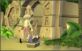 Wrzuć papugę (Pyrite Parrot ) do wnętrza przejścia #1 i raz jeszcze udaj się do domu doktora [MAPA: Doki ] - Launch of the Screaming Narwhal 3 | Chapter 1 | Tales of Monkey Island - Tales of Monkey Island - poradnik do gry