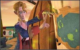 Twoja zaklęta ręka nie będzie pozwalała Ci wypowiedzieć jaki kierunek statek ma obrać #1 - Launch of the Screaming Narwhal 4 | Chapter 1 | Tales of Monkey Island - Tales of Monkey Island - poradnik do gry