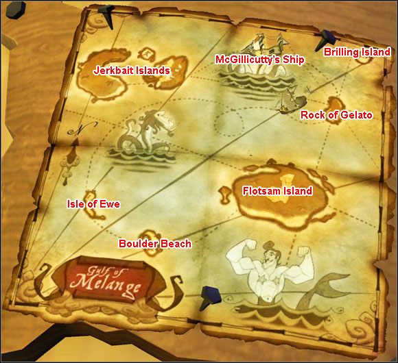 Mapa Gulf of Melange - The Siege of Spinner Cay 1 | Chapter 2 | Tales of Monkey Island - Tales of Monkey Island - poradnik do gry