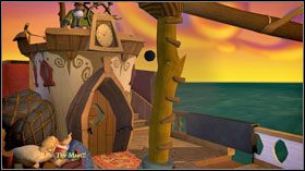 Będąc już na pokładzie swojego okrętu, podejdź o mapy i wskaż lokalizację statku McGillicuttiego [MAPA: Mcgillicuttys Ship ] - The Siege of Spinner Cay 3 | Chapter 2 | Tales of Monkey Island - Tales of Monkey Island - poradnik do gry