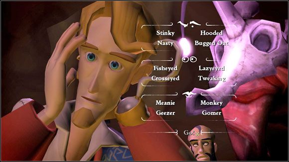 Ekran wyboru wyrazu twarzy. - Lair of the Leviathan 1 | Chapter 3 | Tales of Monkey Island - Tales of Monkey Island - poradnik do gry