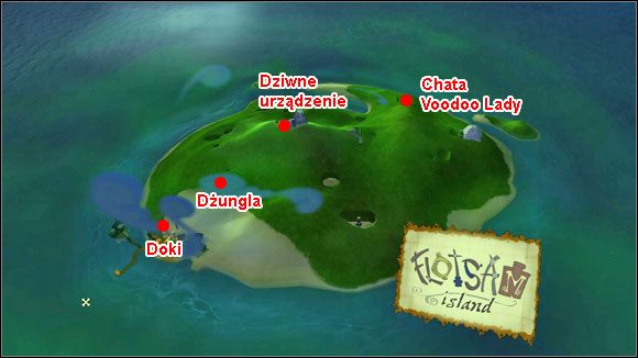 Mapa Wypsy Flotsam. - The Trial and Execution of Guybrush Threepwood 1 | Chapter 4 - Tales of Monkey Island - poradnik do gry