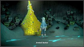 Aby wypełnić zaklęcie musisz umieścić na środku Skrzyżowania [MAPA: Skrzyżowanie ] #1 cztery przedmioty opisane w zaklęciu - Rise of the Pirate Gold 1 | Chapter 5 | Tales of Monkey Island - Tales of Monkey Island - poradnik do gry