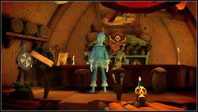 Z tyłu znajdziesz poluzowaną cegłę (Loose Brick ), która skrywa pamiętnik (Bugeyes Diary ) #1 - Rise of the Pirate Gold 2 | Chapter 5 | Tales of Monkey Island - Tales of Monkey Island - poradnik do gry