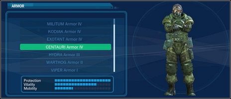 Najmocniejsza jego stroną jest z pewnością ochrona przed pociskami wroga - RDA | Pancerze | Avatar Gra komputerowa - Avatar: Gra komputerowa - poradnik do gry