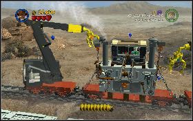 Podczas wykonywania tego zadania uważaj na dwa ramiona żurawia, które będą cię atakować - Pociąg z żurawiem | Kryształowa Czaszka Akt I | LEGO Indiana Jones 2 - LEGO Indiana Jones 2: The Adventure Continues - poradnik do gry