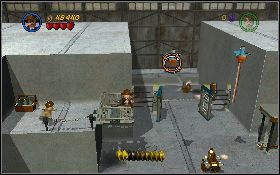 Użyj mechanizmu, żeby otworzyć bramę na górze - Hangar 52 (bonus) | Kryształowa Czaszka Akt I | LEGO Indiana Jones 2 - LEGO Indiana Jones 2: The Adventure Continues - poradnik do gry