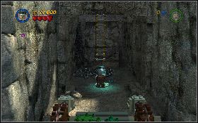 Przebiegnij po kładce na lewą stronę i na dół ekranu i stań na pierwszym przycisku [1] - Czas w grobowcu (bonus) | Kryształowa Czaszka Akt II | LEGO Indiana Jones 2 - LEGO Indiana Jones 2: The Adventure Continues - poradnik do gry