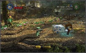 Przejdź na drugą stronę mostu Oxleyem i aktywuj mechanizm z lewej [1] , co uruchomi laser - Lustrzana rzeź (bonus) | Kryształowa Czaszka Akt II | LEGO Indiana Jones 2 - LEGO Indiana Jones 2: The Adventure Continues - poradnik do gry