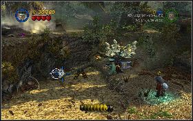 Następnie przejdź Oxleyem przez wąwóz z mrówkami i podnieś kolejną część lasera [1] - Lustrzana rzeź (bonus) | Kryształowa Czaszka Akt II | LEGO Indiana Jones 2 - LEGO Indiana Jones 2: The Adventure Continues - poradnik do gry