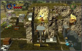 Aktywujesz w ten sposób platformę, która zacznie wyjeżdżać z wody - Wąwóz w dżungli (bonus) | Kryształowa Czaszka Akt II | LEGO Indiana Jones 2 - LEGO Indiana Jones 2: The Adventure Continues - poradnik do gry