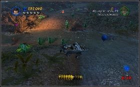 Jedź cały czas w lewo, aż dotrzesz do końca kanionu, gdzie znajdziesz następne balon [1] - Gorączka na brzegu rzeki (bonus) | Kryształowa Czaszka Akt III - LEGO Indiana Jones 2: The Adventure Continues - poradnik do gry