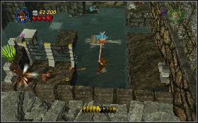 Aby zacząć tę misję skieruj się w okolice dużego statku kosmicznego, skręć w lewo, zejdź na dół i wskocz do wody - Krypta nad jeziorem (bonus) | Kryształowa Czaszka Akt III | LEGO Indiana Jones 2 - LEGO Indiana Jones 2: The Adventure Continues - poradnik do gry