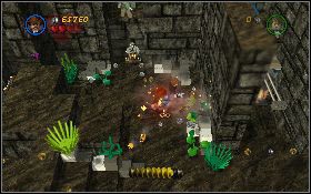 Z klocków, jakie wykopiesz, stwórz drabinę [1] i wejdź po niej na górę - Marzenie Kopacza (bonus) | Kryształowa Czaszka Akt III | LEGO Indiana Jones 2 - LEGO Indiana Jones 2: The Adventure Continues - poradnik do gry