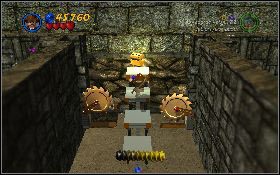 Wskocz na podwyższenie z lewej [1] i przestaw dźwignię w mechanizmie - Skarbiec (bonus) | Kryształowa Czaszka Akt III | LEGO Indiana Jones 2 - LEGO Indiana Jones 2: The Adventure Continues - poradnik do gry