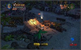 Ostatni jest na drodze [1] , z prawej strony dużej, drewnianej wyskoczni - Pustynny pęd (bonus) | Poszukiwacze Zaginionej Arki | LEGO Indiana Jones 2 - LEGO Indiana Jones 2: The Adventure Continues - poradnik do gry