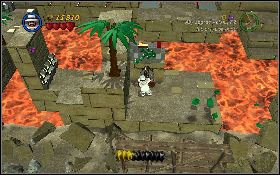 Podejdź do narożnika i wykop szpadlem kawałek czarno-białej ścieżki [1] - Świątynia Hovitos (bonus) | Poszukiwacze Zaginionej Arki | LEGO Indiana Jones 2 - LEGO Indiana Jones 2: The Adventure Continues - poradnik do gry