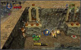 Teraz przejdź do lewej części lokacji i przeskocz na drugi brzeg po ruchomych platformach [1] - Na ratunek księżniczce (bonus) | Świątynia Zagłady | LEGO Indiana Jones 2 - LEGO Indiana Jones 2: The Adventure Continues - poradnik do gry