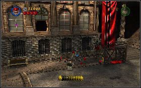 Weź postać z łopatą i płaskim kluczem i udaj się do budynku [1] za bramą, na prawo od zeppelina - Niebezpieczne parkowanie (bonus) | Ostatnia Krucjata | LEGO Indiana Jones 2 - LEGO Indiana Jones 2: The Adventure Continues - poradnik do gry