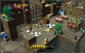 Żeby dostać się do tego etapu musisz strzelić w trzy tarcze [1] , znajdujące się przy asfaltowej - Tunel wenecki (bonus) | Ostatnia Krucjata | LEGO Indiana Jones 2 - LEGO Indiana Jones 2: The Adventure Continues - poradnik do gry