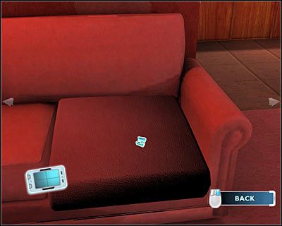 Powróć do głównego podglądu na apartament, przesuń kamerę maksymalnie w lewo i kliknij na kanapie - Poradnik do gry - [Odcinek 1 - Broken Hearted] Część 1 | CSI Mordercze Zamiary - CSI: Mordercze Zamiary - poradnik do gry