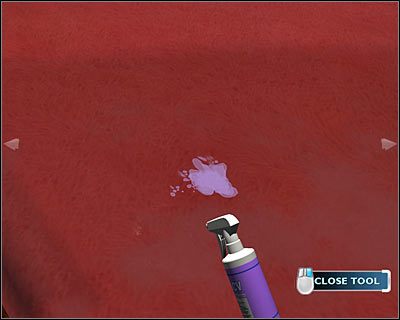 Zbadaj obszar na prawo od łóżka i kliknij na plamie widocznej na dywanie - Poradnik do gry - [Odcinek 1 - Broken Hearted] Część 1 | CSI Mordercze Zamiary - CSI: Mordercze Zamiary - poradnik do gry