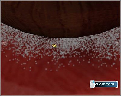 Pozostań przy zbliżeniu na dywan i przesuń kamerę w brawo tak by dostrzec biały proszek - [Odcinek 1 - Broken Hearted] Część 2 | CSI Mordercze Zamiary - CSI: Mordercze Zamiary - poradnik do gry