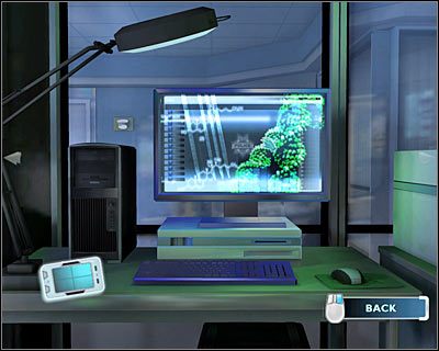 Powróć do głównego korytarza laboratorium i tym razem wybierz prawe drzwi, prowadzące do sekcji MATERIALS LAB - [Odcinek 1 - Broken Hearted] Część 4 | CSI Mordercze Zamiary - CSI: Mordercze Zamiary - poradnik do gry