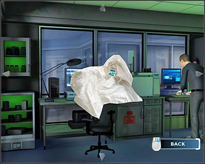 Od razu obejrzyj ten przedmiot w inwentarzu i kliknij na interaktywnym miejscu tak by dodać do listy dowodów Mucus from Kathy Burds napkin (Ślina z chusteczki Kathy Burd) - [Odcinek 1 - Broken Hearted] Część 9 | CSI Mordercze Zamiary - CSI: Mordercze Zamiary - poradnik do gry