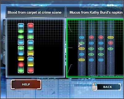Wejdź do prawego pomieszczenia (MATERIALS LAB), kliknij na lewym komputerze i rozpocznij badanie DNA - [Odcinek 1 - Broken Hearted] Część 9 | CSI Mordercze Zamiary - CSI: Mordercze Zamiary - poradnik do gry