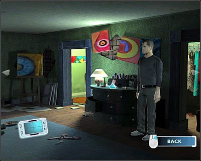 Zbadaj szafkę znajdującą się na prawo od wejścia do łazienki i kliknij na przedmiotach rozłożonych na prawo od zapalonej lampy - [Odcinek 1 - Broken Hearted] Część 10 | CSI Mordercze Zamiary - CSI: Mordercze Zamiary - poradnik do gry