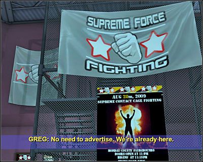 Dokonaj przybliżenia obrazu na dużym plakacie federacji znajdującym się na prawo od klatki schodowej - [Odcinek 2 - Coulda Been a Contender] Część 1 | CSI Mordercze Zamiary - CSI: Mordercze Zamiary - poradnik do gry