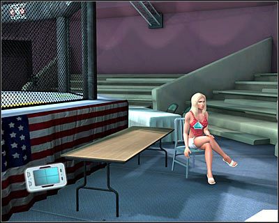 Kliknij teraz na stole znajdującym się na prawo od ringu, a następnie porozmawiaj z Tiną Allens - [Odcinek 2 - Coulda Been a Contender] Część 1 | CSI Mordercze Zamiary - CSI: Mordercze Zamiary - poradnik do gry