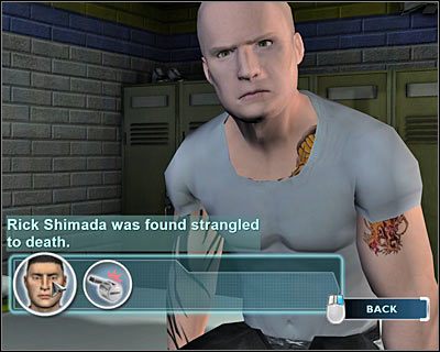 Możesz już porozmawiać z Hankiem Hackettem, któremu musisz zadawać następujące pytania - [Odcinek 2 - Coulda Been a Contender] Część 2 | CSI Mordercze Zamiary - CSI: Mordercze Zamiary - poradnik do gry