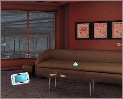 Zanim cokolwiek więcej zrobisz kliknij na sofie znajdującej się po prawej stronie - [Odcinek 2 - Coulda Been a Contender] Część 3 | CSI Mordercze Zamiary - CSI: Mordercze Zamiary - poradnik do gry