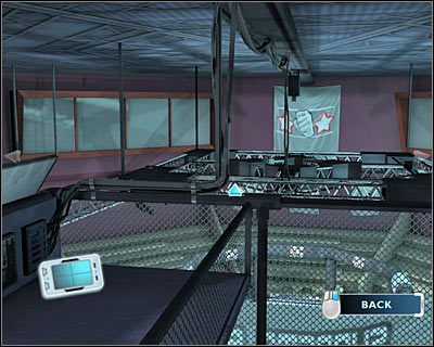 Zbadaj teraz niewielki balkonik znajdujący się na lewo od klatki schodowej - [Odcinek 2 - Coulda Been a Contender] Część 4 | CSI Mordercze Zamiary - CSI: Mordercze Zamiary - poradnik do gry