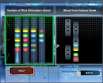 Z użyciem tego samego komputera wybierz teraz analizę DNA (druga pozycja w menu głównym) - [Odcinek 2 - Coulda Been a Contender] Część 5 | CSI Mordercze Zamiary - CSI: Mordercze Zamiary - poradnik do gry