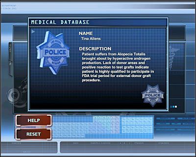 Skorzystaj z tego samego komputera co wcześniej i ponownie wybierz do analizy Prednisolone fond in Tina Allenss purse (Prednizolon znaleziony w torebce Tiny Allen) - [Odcinek 2 - Coulda Been a Contender] Część 11 | CSI Mordercze Zamiary - CSI: Mordercze Zamiary - poradnik do gry