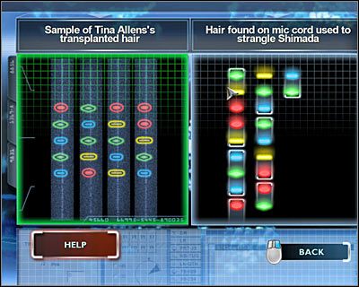 Wejdź do prawego pomieszczenia (MATERIALS LAB), kliknij na lewym komputerze i rozpocznij analizę DNA - [Odcinek 2 - Coulda Been a Contender] Część 12 | CSI Mordercze Zamiary - CSI: Mordercze Zamiary - poradnik do gry