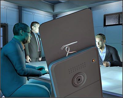 Obejrzyj tylną część telefonu, dzięki czemu odnajdziesz nitkę - Thread found on victims phone (Nić znaleziona na telefonie ofiary) - [Odcinek 3 - Last Gasp] Część 4 | CSI Mordercze Zamiary - CSI: Mordercze Zamiary - poradnik do gry