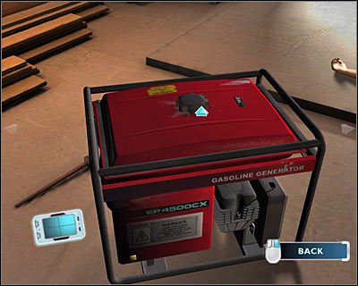 Możesz już kliknąć na generatorze znajdującym się na lewo od ciała ofiary - [Odcinek 4 - Extinguished] Część 1 | CSI Mordercze Zamiary - CSI: Mordercze Zamiary - poradnik do gry