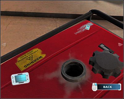 Pozostań w tej samej pozycji i tym razem kliknij na plamie widocznej w rogu generatora - [Odcinek 4 - Extinguished] Część 1 | CSI Mordercze Zamiary - CSI: Mordercze Zamiary - poradnik do gry