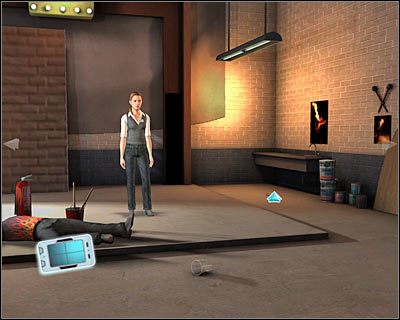 Dokonaj przybliżenia obrazu na niewielkim obiekcie leżącym na ziemi na prawo od Riley - [Odcinek 4 - Extinguished] Część 1 | CSI Mordercze Zamiary - CSI: Mordercze Zamiary - poradnik do gry